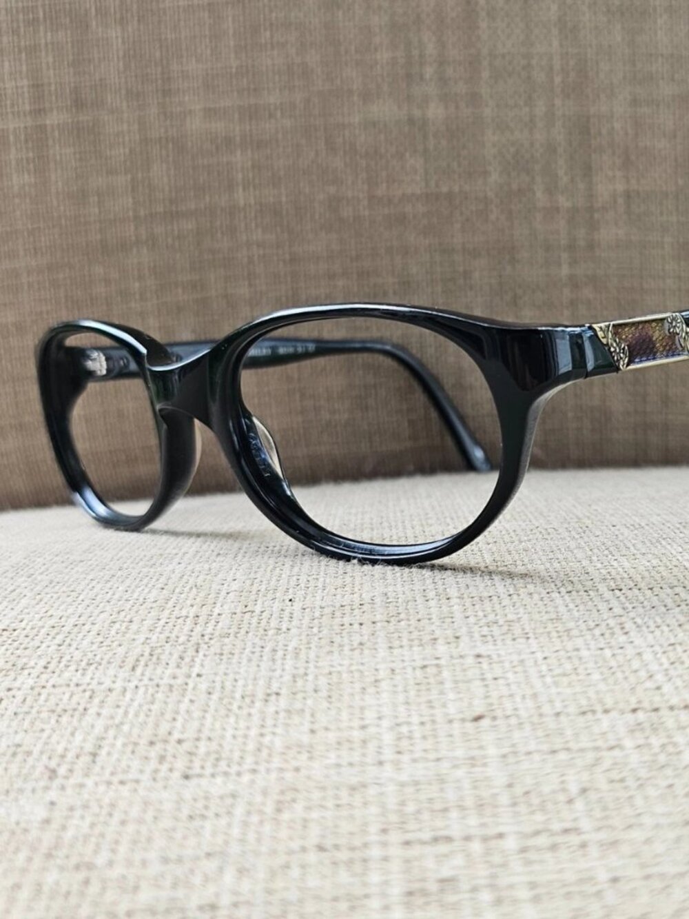 Vintage Laura Ashley Women Eyeglasses Frame EBONY Black Eyewear Glasses Frame